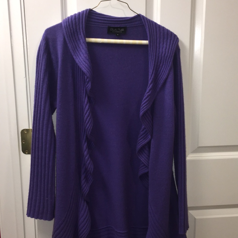 Purple cashmere sweater